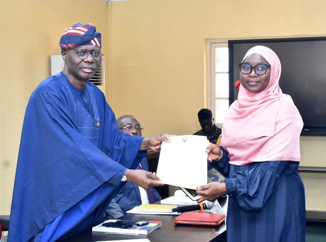 Engr. Nimot Muili with Gov Babajide Sanwo-Olu